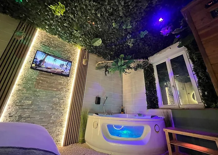 Apartment Jungle Jacuzzi Ambiance Tropicale Épernay